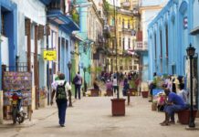Cuba calle la antigua Habana