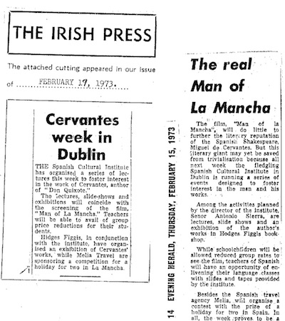 semana-clm-en-dubin-1973 La Semana de La Mancha en Dublín, Irlanda, en 1973