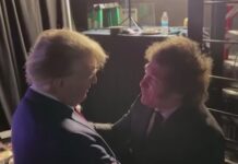 Encuentro entre Donald Trump y Javier Milei el 25FEB2024
