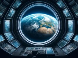 Vista de la Tierra desde la nave espacial de Luis González