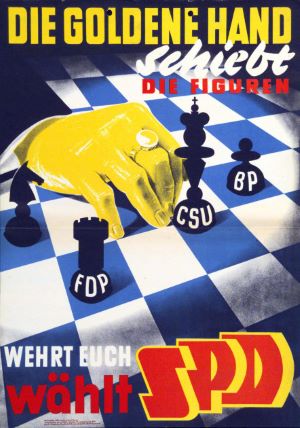 135_1954_goldene_hand-4fed8b5bc611a Ajedrez en la campaña del SPD alemán para las elecciones europeas