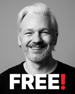 Assange-libre-cartel-24JUN2024 Julian Assange, fin de la pesadilla