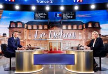 Macron debate con Le Pen en la campaña de elecciones a la presidencia de Francia