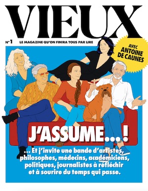 screenshot «Vieux», Viejos, una revista trimestral de Antoine de Caunes