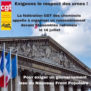 Francia-CGT-por-el-respeto-a-las-urnas La derecha francesa se hace con el control de la Asamblea Nacional