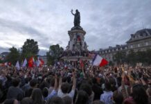 París celebra la victoria del Nuevo Frente Popular, 7JUL2024