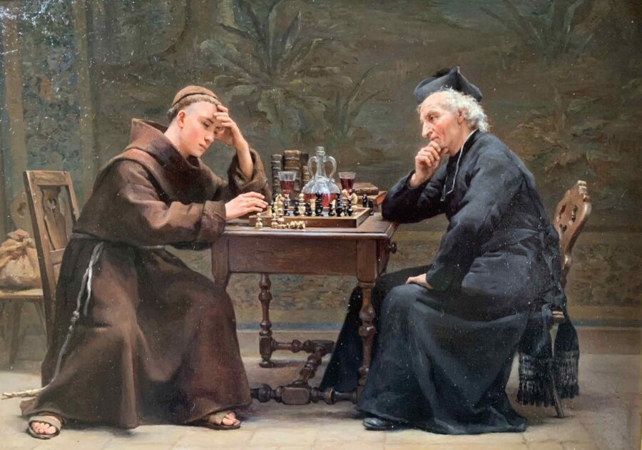 la-partita-a-scacchi-894231-24084-900x631 Vino y ajedrez, buena combinación