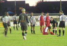 Jugador lesionado en un partido