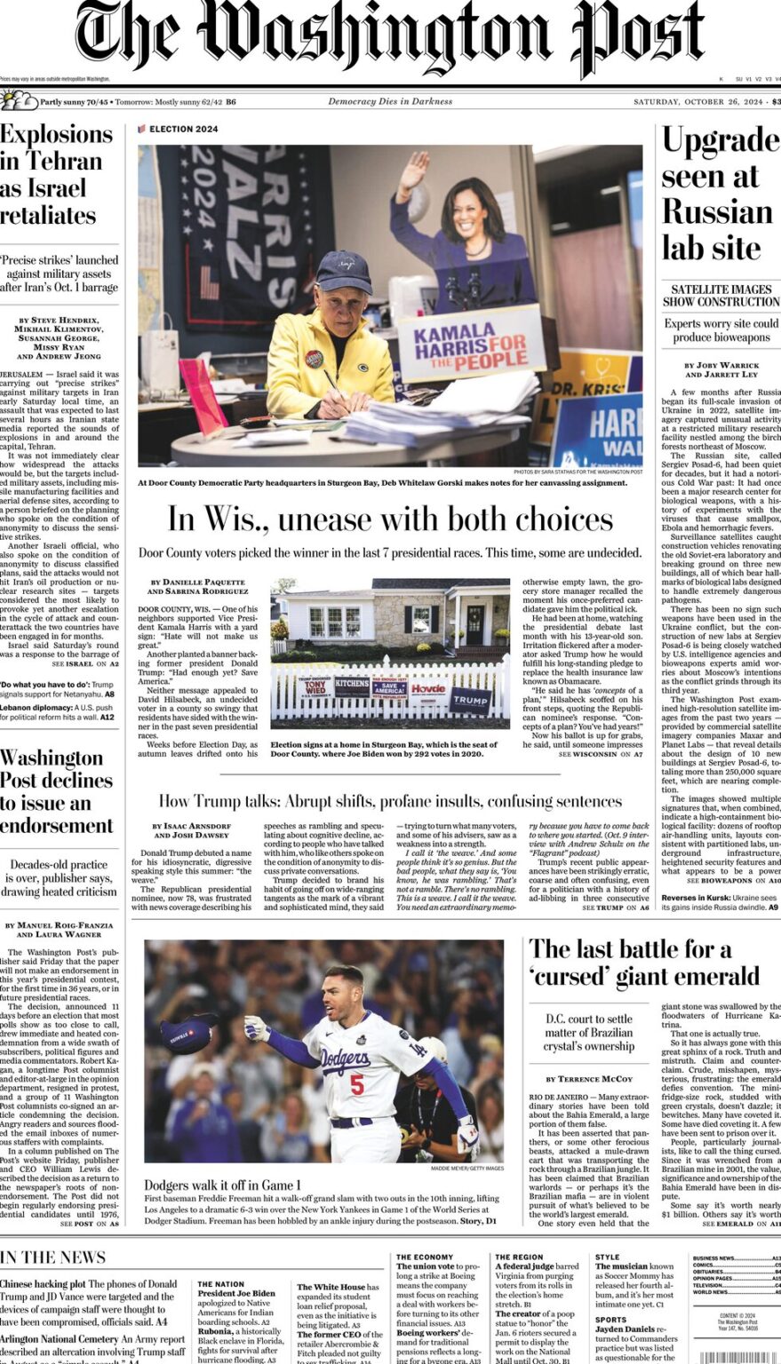 The Washington Post & Los Angeles Times: la 'neutralidad' cobarde ...