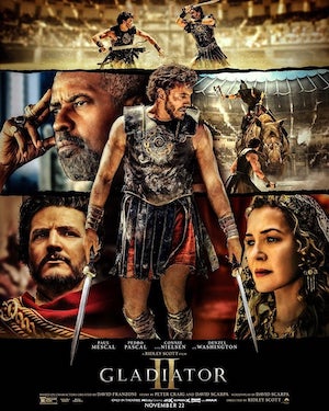 Gladiator-dos-cartel-personajes «Gladiador II», el 4DX y el cinematógrafo