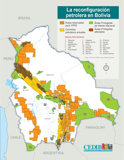 Bolivia-zonas-protegias-y-petroleo Pueblos indígenas de Bolivia prefieren la dignidad al dinero de los hidrocarburos