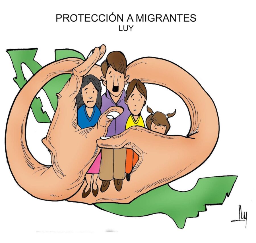 Migrantes-hacia-Estados-Unidos-©LUY-900x854 Protección a personas migrantes en México