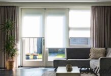 Cortinas y estores combinados