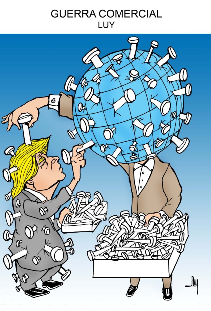 Guerra-comercial-de-Donald-Trump-©LUY-694x1024 Guerra comercial de Donald Trump