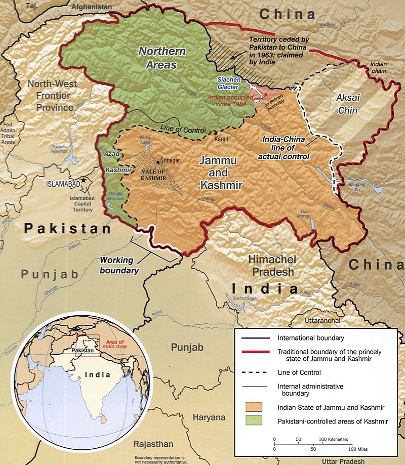 Kashmir_map_big India/Pakistán: terrorismo, represalias mutuas y dudas sobre contención estratégica
