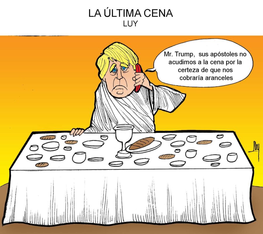 Trump-en-la-ultima-cena-©LUY-900x799 Donald Trump y sus apóstoles