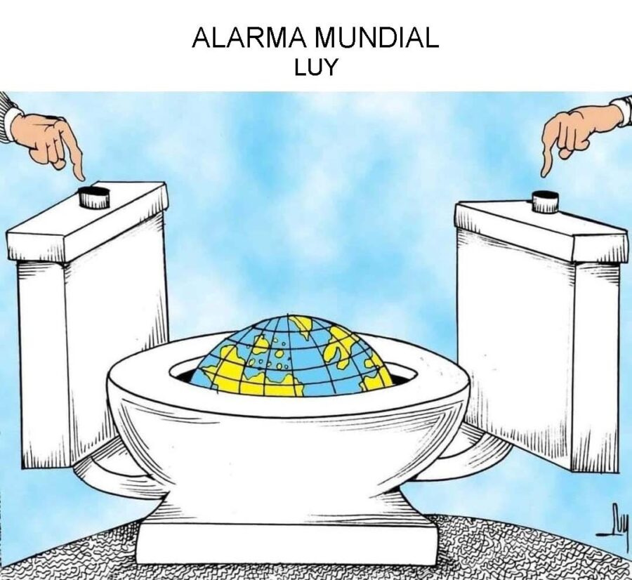 La-Tierra-por-el-sumidero-@LUY-900x826 La Tierra puede desaparecer por el retrete