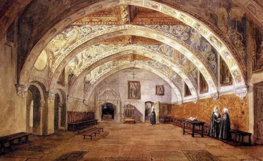 Sijena-Sala-capitular-acuarela-Valentin-Carderera-1886-900x553 El «afer Sigena»