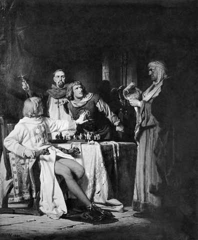 41_00006593anton-alexander-von-werner_conradins-death-sentence-painting Una partida de ajedrez antes de morir: cuatro pinturas y unos poemas