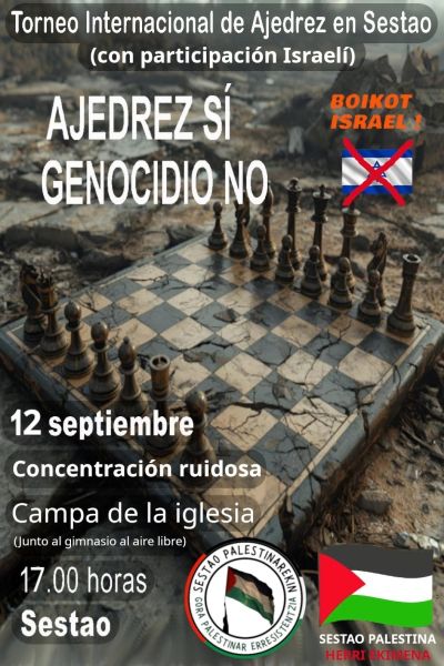 cartel-sestao- El club Sestao de Ajedrez vence ante Israel al gambito FIDE