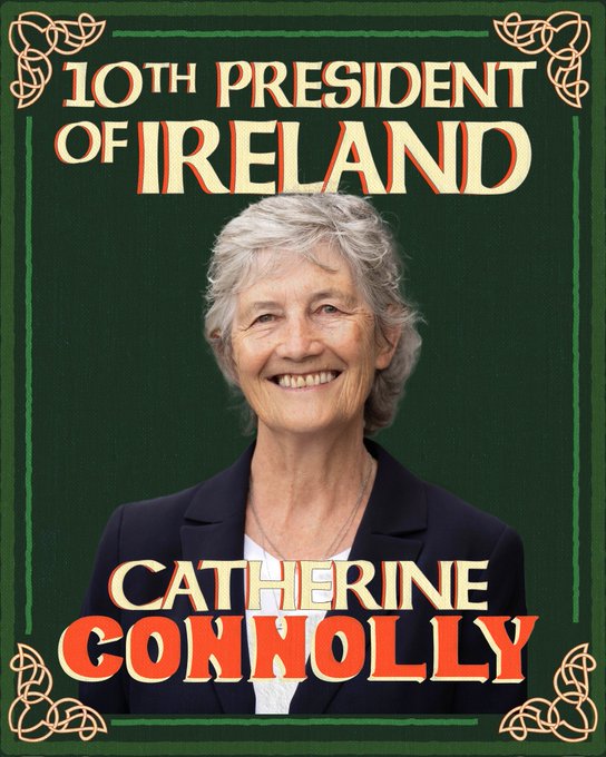 G4IE71qXMAA1crc Irlanda: victoria de Catherine Connolly, candidata presidencial de la izquierda