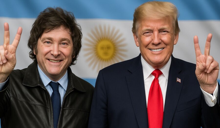 Milei-y-Trump-festejan-victoria-electoral-en-Argentina-26OCT2025-©PES-IA-e1761645132698-900x525 Respaldo electoral en Argentina a las políticas ultraliberales de Milei