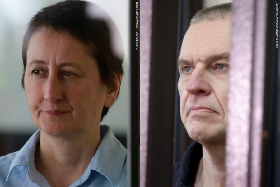 Andrzej-Poczobut-y-Mzia-Amaglobeli-©PE-900x600 Premio Sajarov: el Parlamento Europeo rinde homenaje a dos periodistas encarceladas