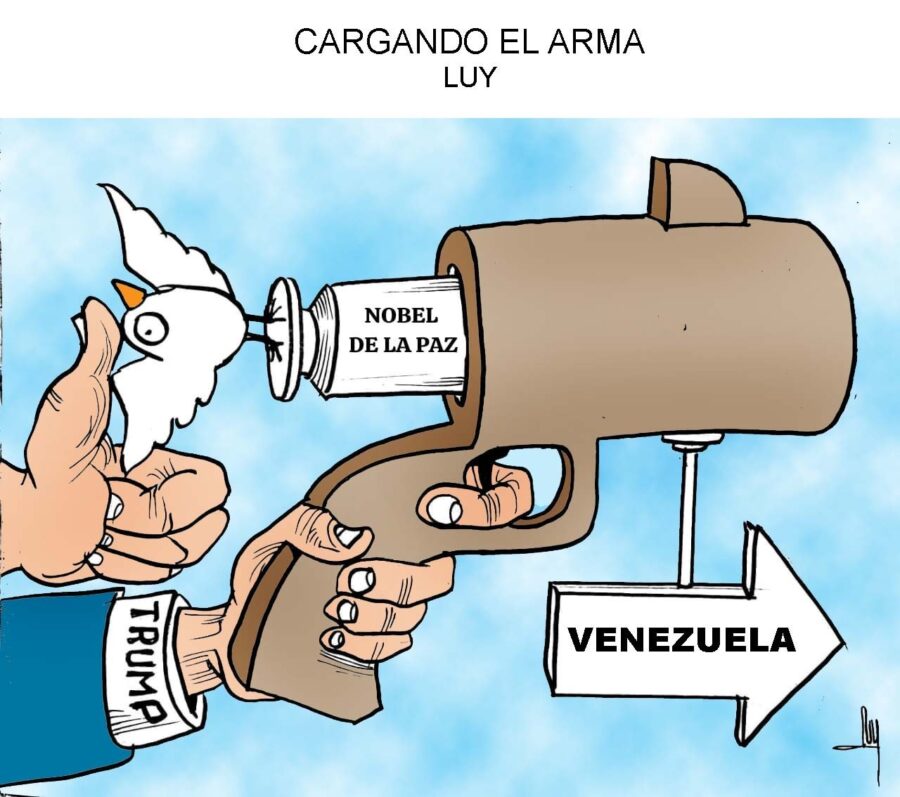 La-bala-de-la-paz-contra-Venezuela-©LUY-900x797 La paloma de la paz contra Venezuela