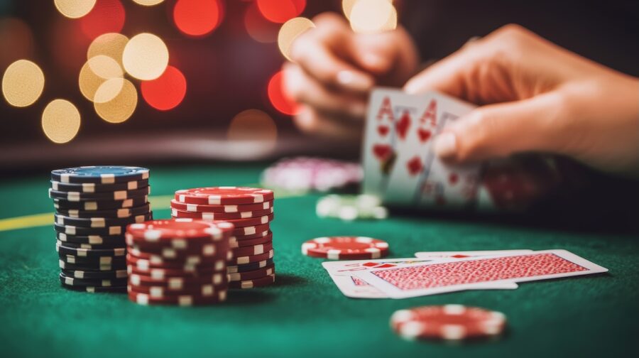Poker-online-pareja-de-ases-©123RF-900x504 Por qué los casinos online están ganando popularidad frente a las salas de juego tradicionales