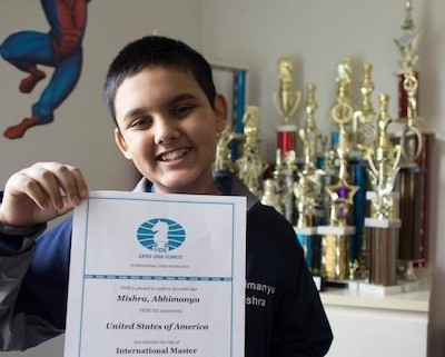 abhimanyu-mishra-maestro-internacional-de-ajedrez Ajedrez: título de gran maestro, número y estudio