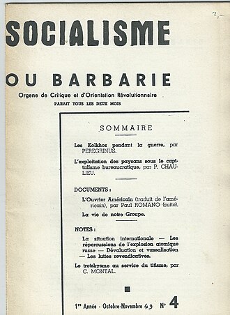 1970_-_Socialisme_ou_Barbarie_Tire_a_part_pirate_du_numero_4 Del Capitán Trueno a Gaza: una reflexión útil para el siglo XXI (1ª parte)