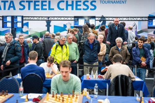 Tara-Steel-2026-Hall Ajedrez: Ecologismo y protestas en el torneo Tata Steel que gana Abdusattorov