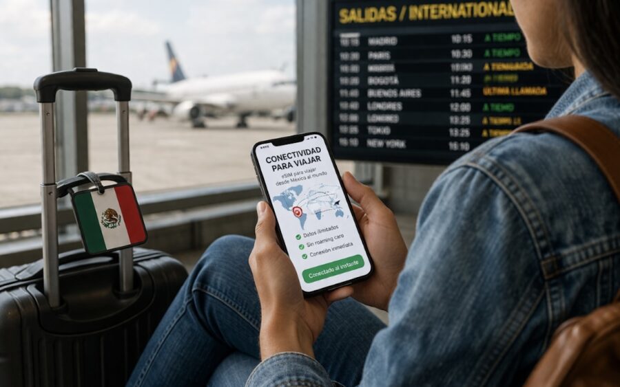 Viajero-mexicano-©archivopub-e1774615520950-900x563 Viajar al extranjero sin perder la conexión: El nuevo dilema del viajero mexicano