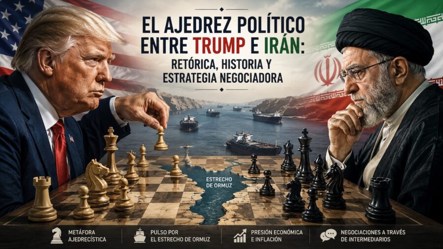 Ajedrez-EEUU-Iran-©AqM-ChatGPT-900x506 Metáfora ajedrecística de Trump sobre las negociaciones con Irán