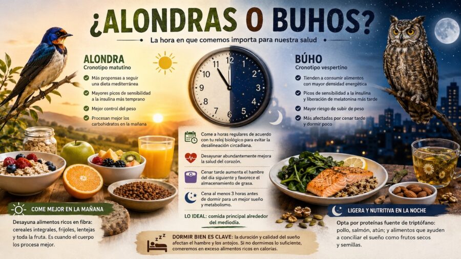 Alondras-o-buhos-©PES-ChatGPT-900x506 ¿Alondras o búhos?