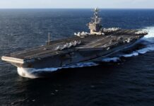 Irán ataca por primera vez un portaaviones de EEUU en plena guerra Portaaviones USS George Washington (CVN-73)