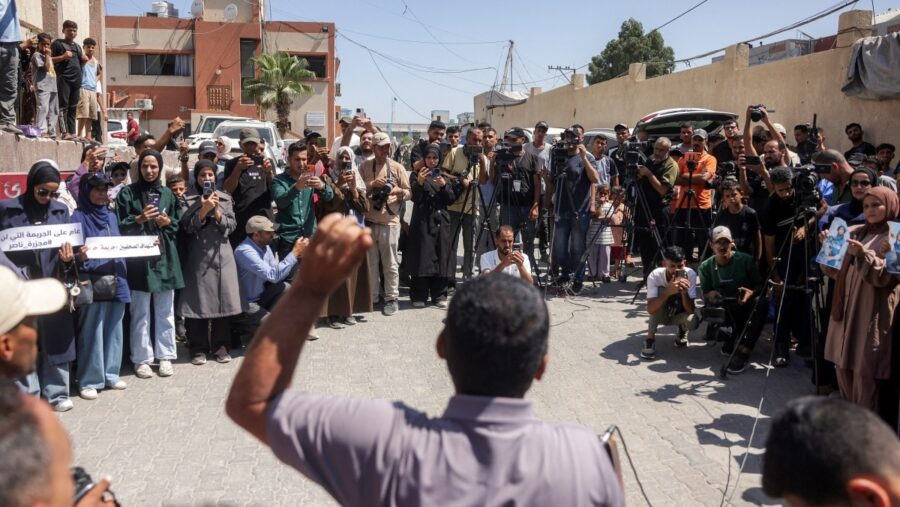 Periodistas-palestinos-en-Gaza-©Bashar-Taleb-AFP-IFJ-FIP-e1791393330863-900x507 La FIP pide evacuar a periodistas de Gaza para recibir atención médica