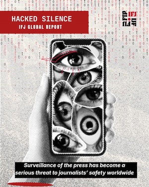 Silencio-hakeado-©ifj-fip Protección de periodistas y fuentes