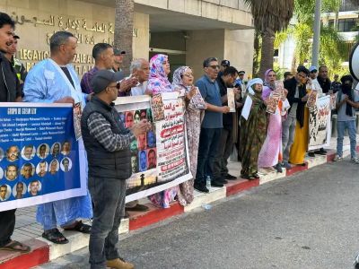 demodouihi26 Represión en Rabat de familiares de presos saharauis y solidaridad de periodistas argelinos
