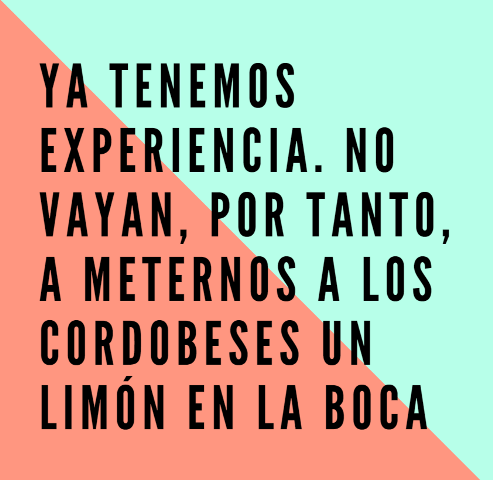 BLOG Lo que tiene que ver el limón con el Ayuntamiento de Córdoba