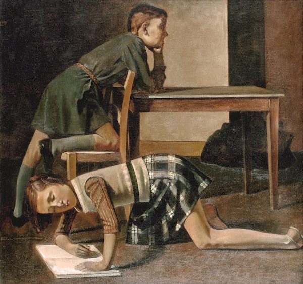 Balthus-Hubert-y-Therese-Blanchard-1937-600x563 Derain, Balthus y Giacometti en la Fundación Mapfre de Madrid