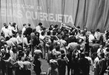 Cannes 1968: manifestantes impiden  que se abra el telón para proyectar “Peppermint frappé”, de Carlos Saura