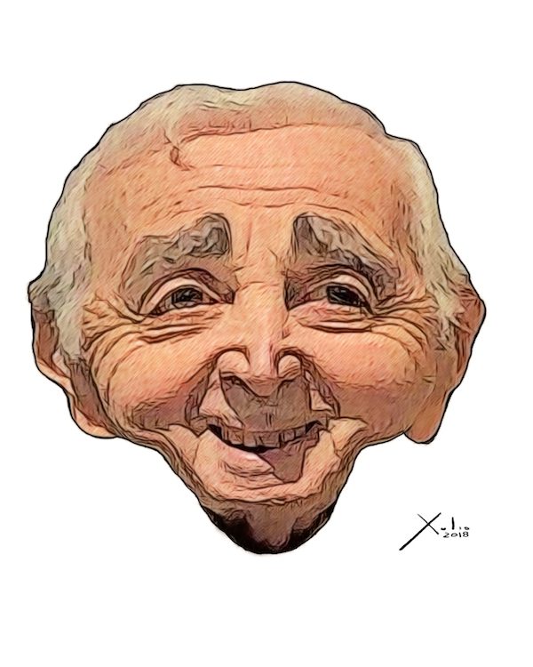 Charles-Aznavour-por-Xulio-Formoso-600x750 Charles Aznavour, casi inmortal, fallece a los 94 años