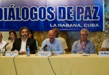 Mesa de dialogo en La Habana para los acuerdos de paz entre el Gobierno de Colombia y las FARC