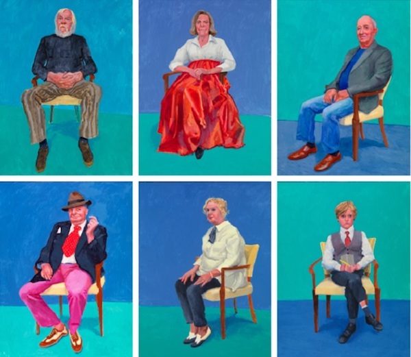 David-Hockney-retratos-sobre-una-silla-600x521 David Hockney: paisajes, retratos, un bodegón… y una silla