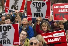 Protestas contra el comercio de armas en EEUU