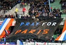 En los estadios de Francia se guarda tiempo de silencio por la víctimas de los atentados en París. Foto: ANDES/AFP