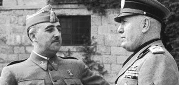 Franco-y-Mussolini-600x285 Nuevo gobierno italiano perseguirá a la masonería como hizo Mussolini