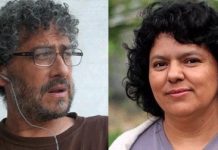 Gustavo Castro y Berta Cáceres