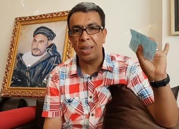 Hamid-El-Mahdaoui-junto-retrato-Abdelkrim Periodismo en Marruecos: Hamid el Mahdaoui condenado a tres años de cárcel